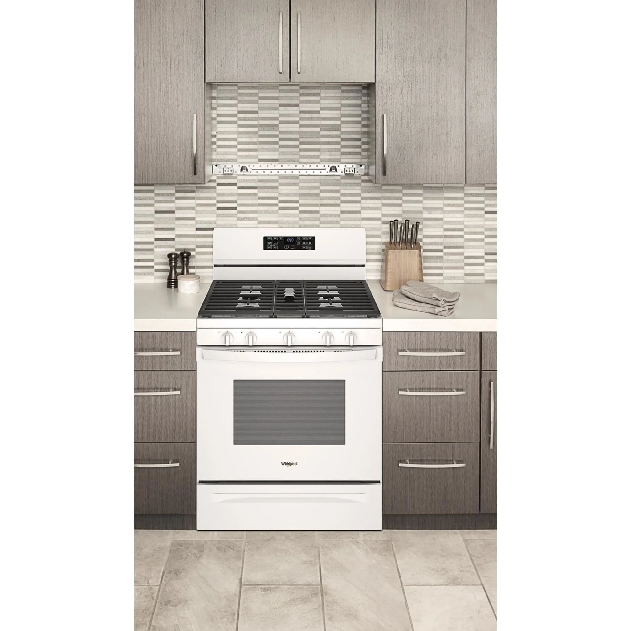 Whirlpool 30" Gas Range (WFG550S0LW) - White