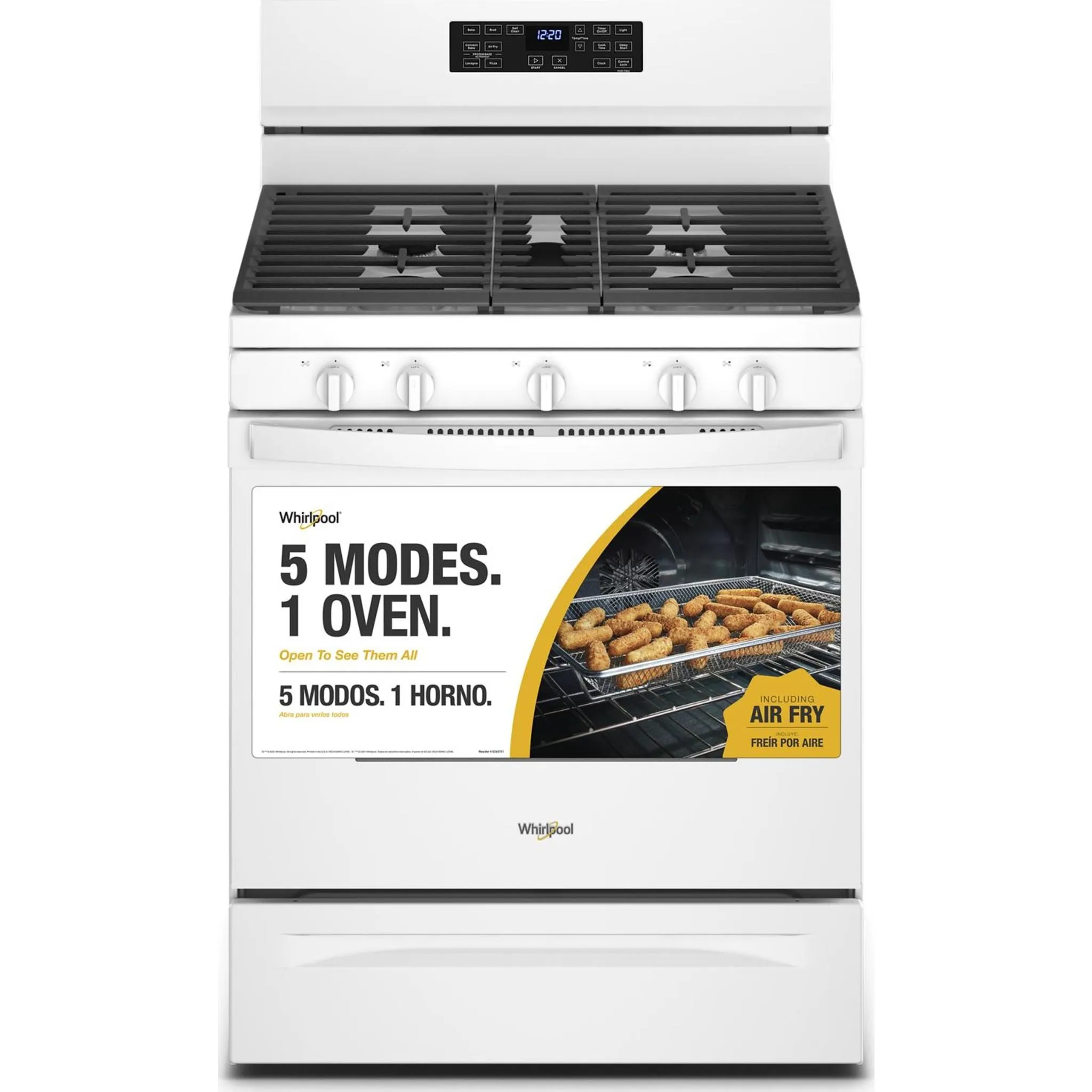 Whirlpool 30" Gas Range (WFG550S0LW) - White