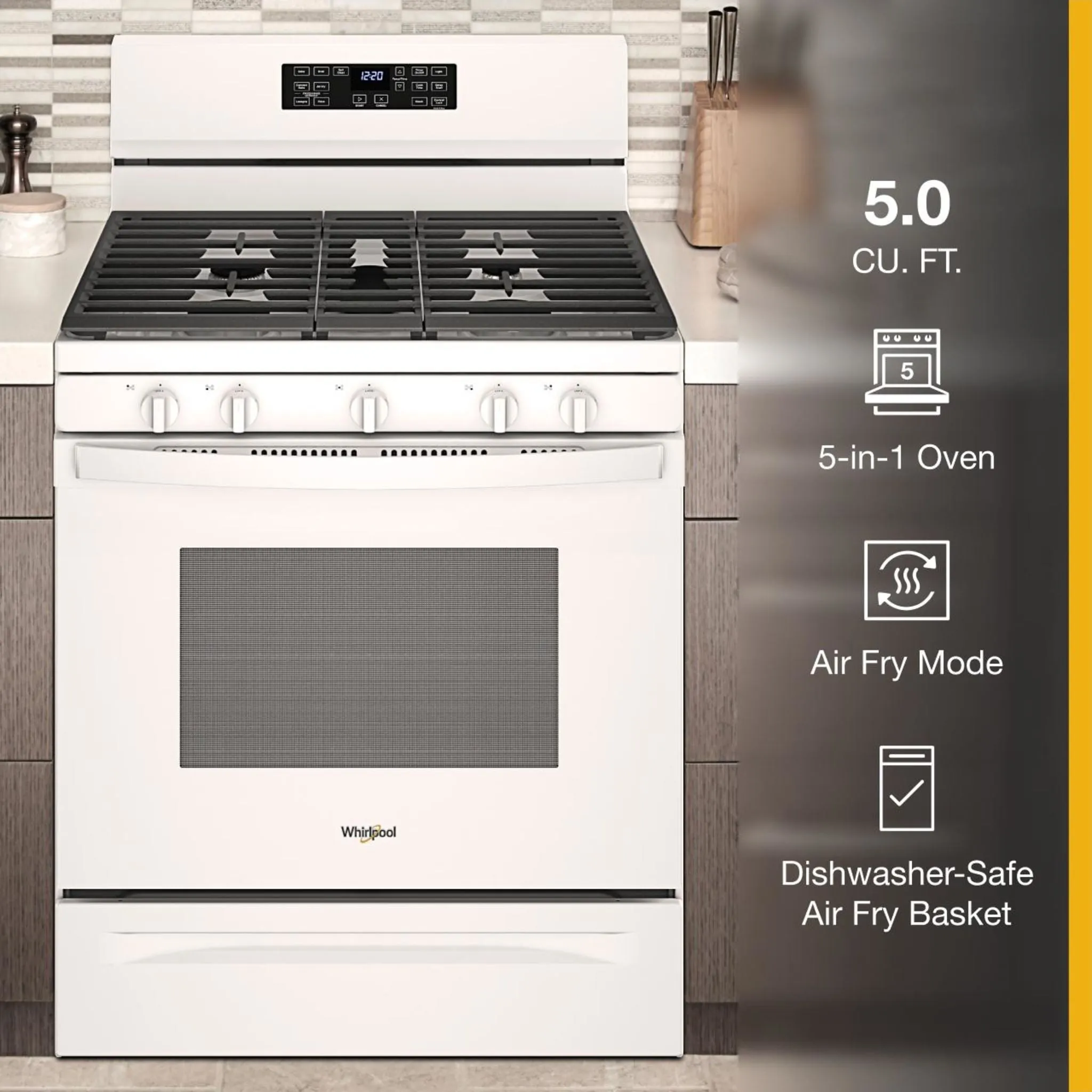 Whirlpool 30" Gas Range (WFG550S0LW) - White