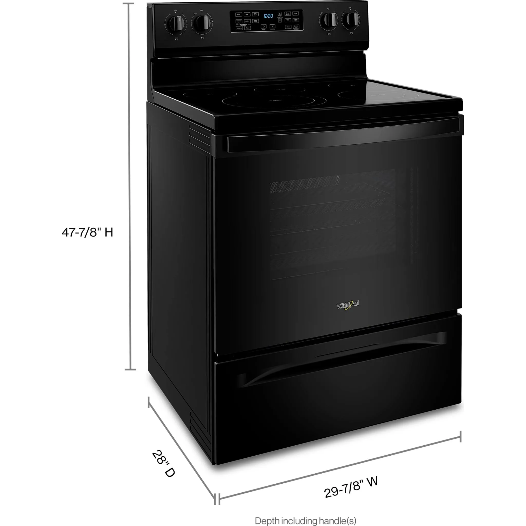 Whirlpool Electric Range (YWFE550S0LB) - BLACK