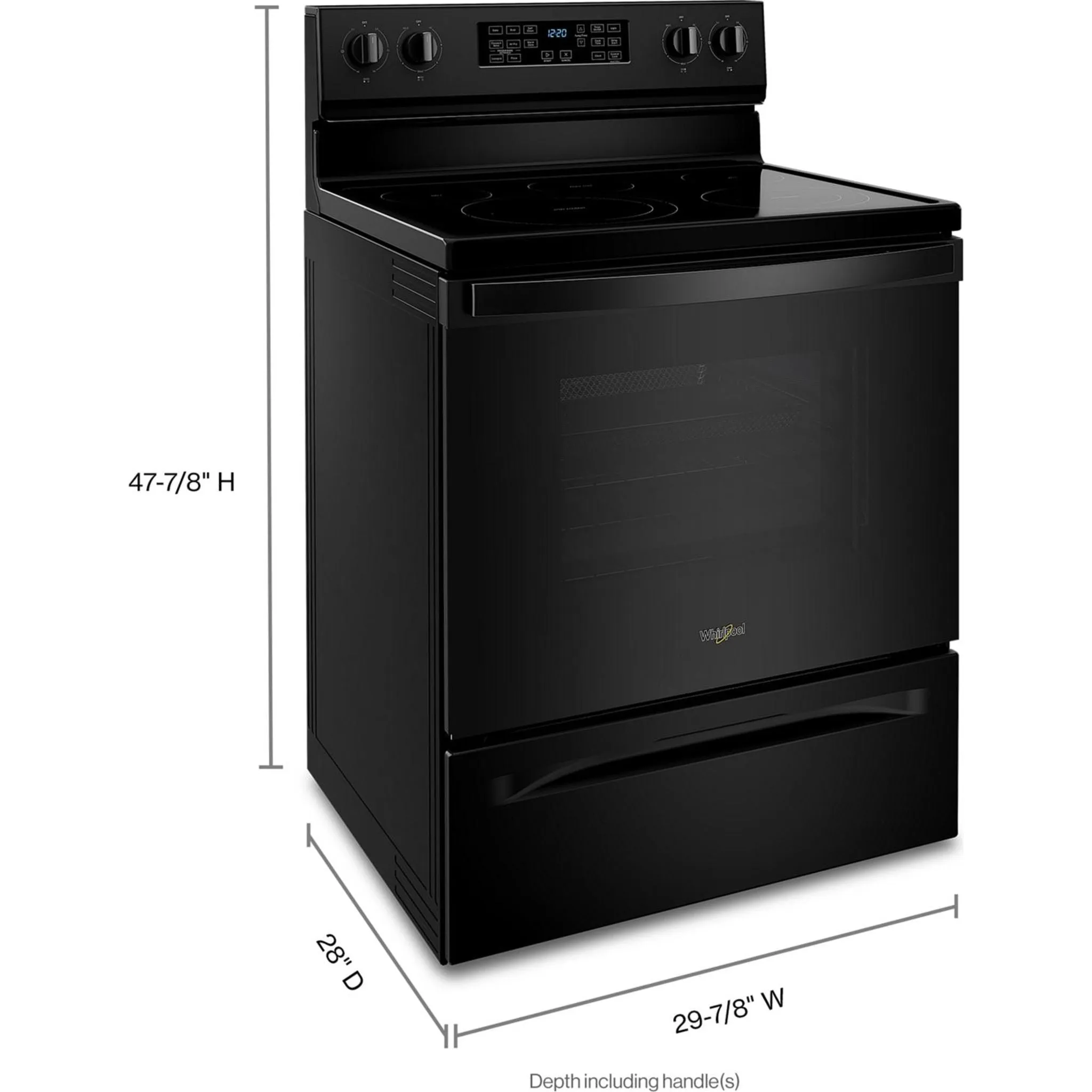 Whirlpool Electric Range (YWFE550S0LB) - BLACK