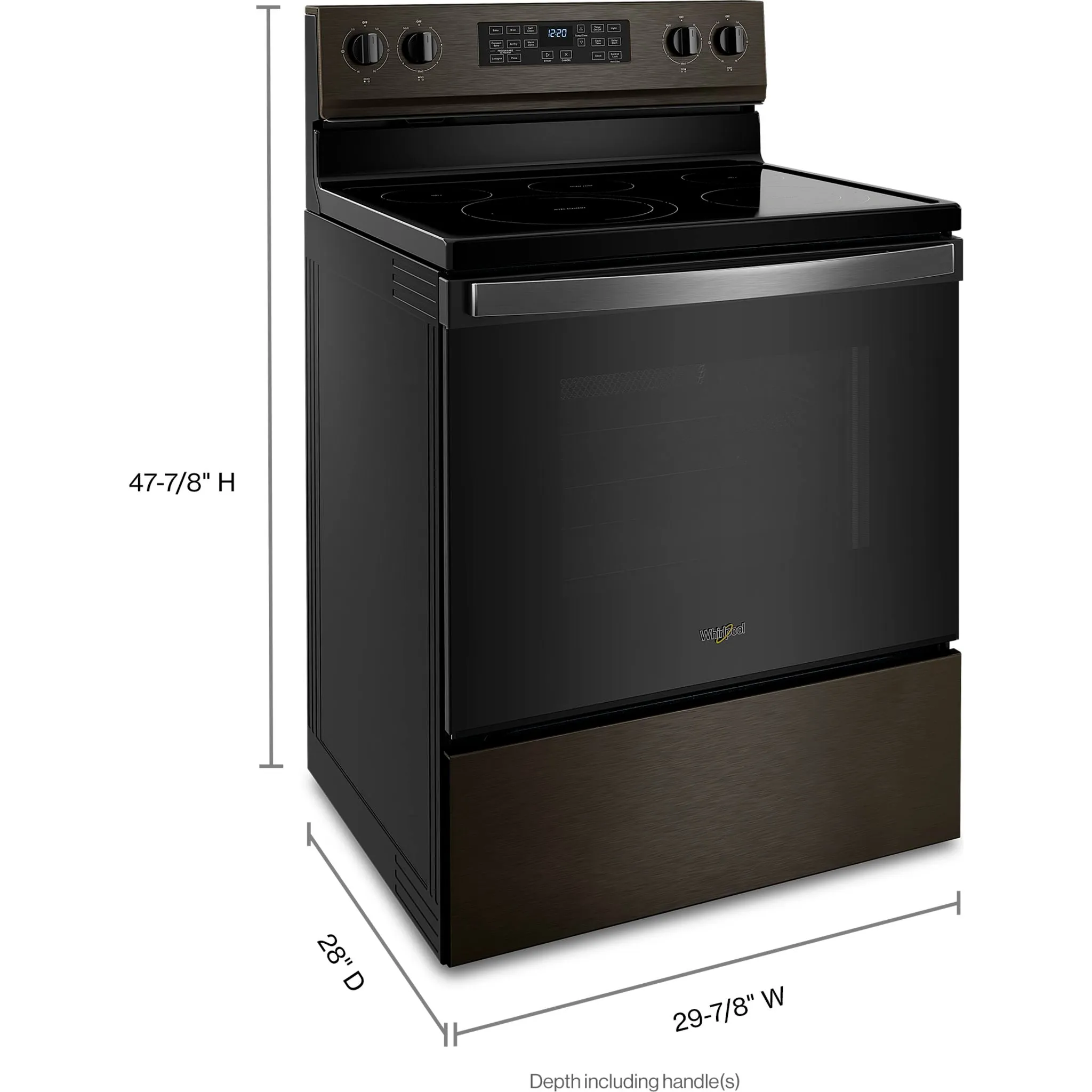 Whirlpool Electric Range (YWFE550S0LV) - BLACK STAINLESS