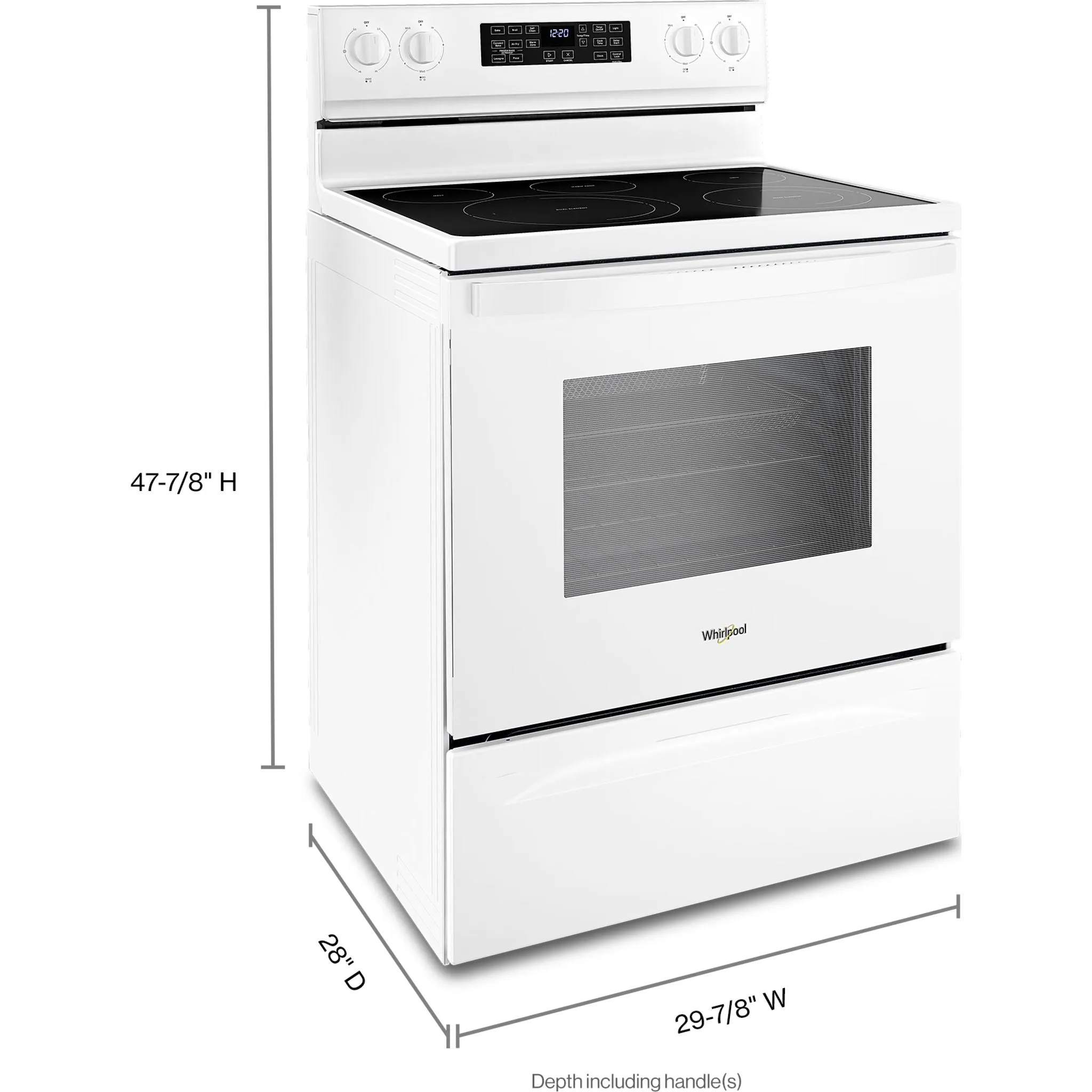 Whirlpool Electric Range (YWFE550S0LW) - WHITE