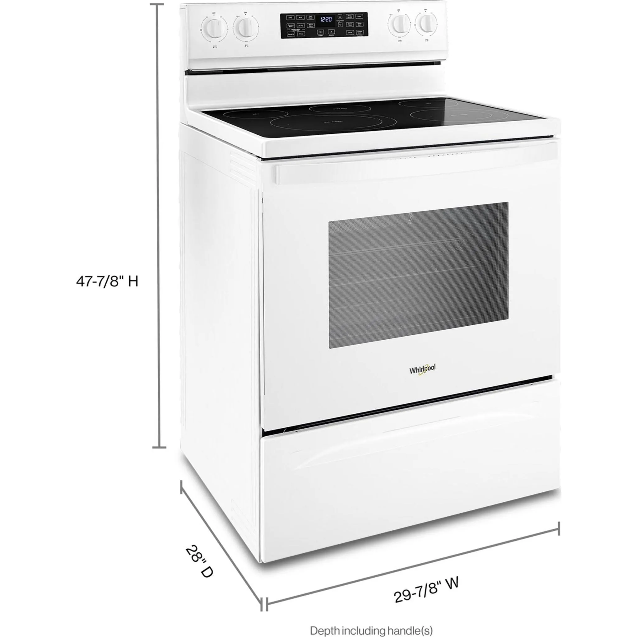 Whirlpool Electric Range (YWFE550S0LW) - WHITE