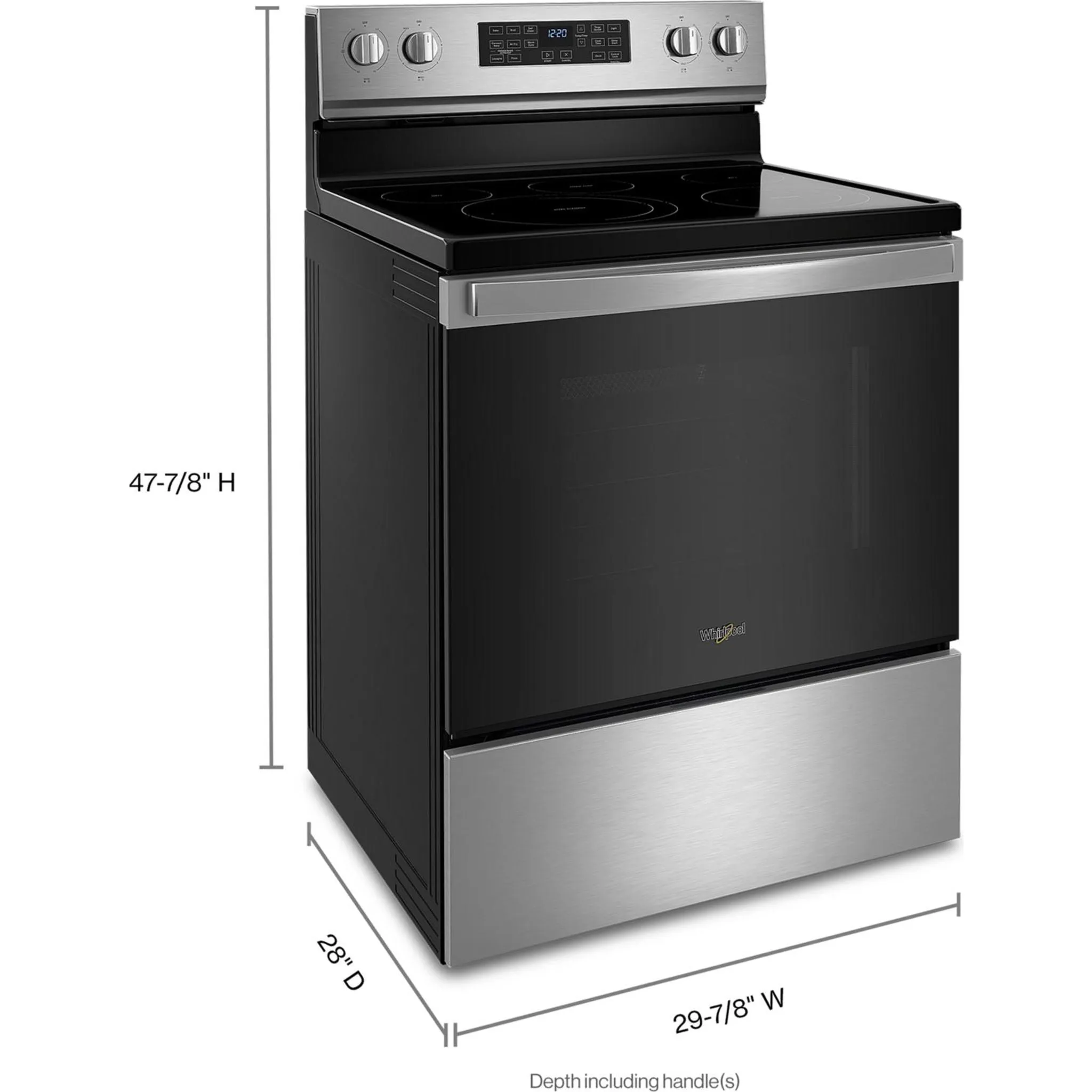 Whirlpool Electric Range (YWFE550S0LZ) - Stainless Steel