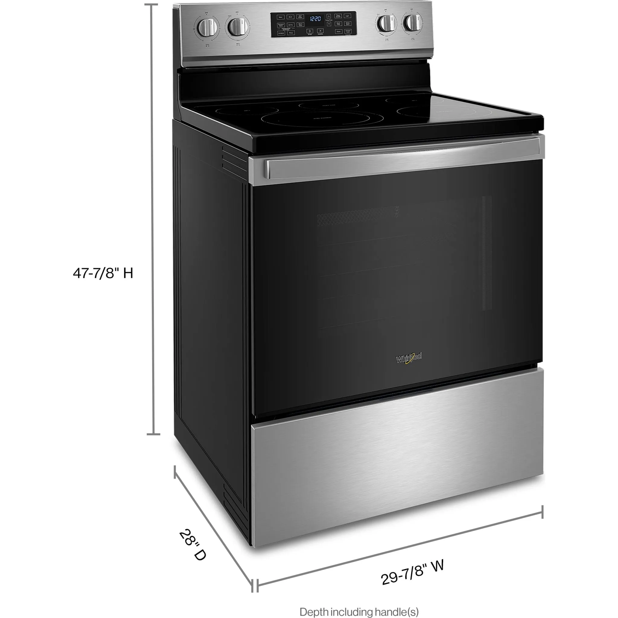 Whirlpool Electric Range (YWFE550S0LZ) - Stainless Steel