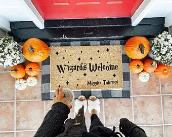 Wizards Welcome Muggles Tolerated Coco Doormat