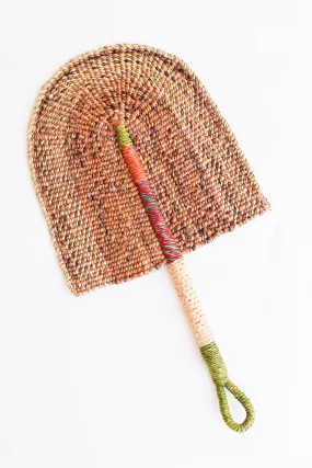 Woven Fan, Olive and Banana Fiber