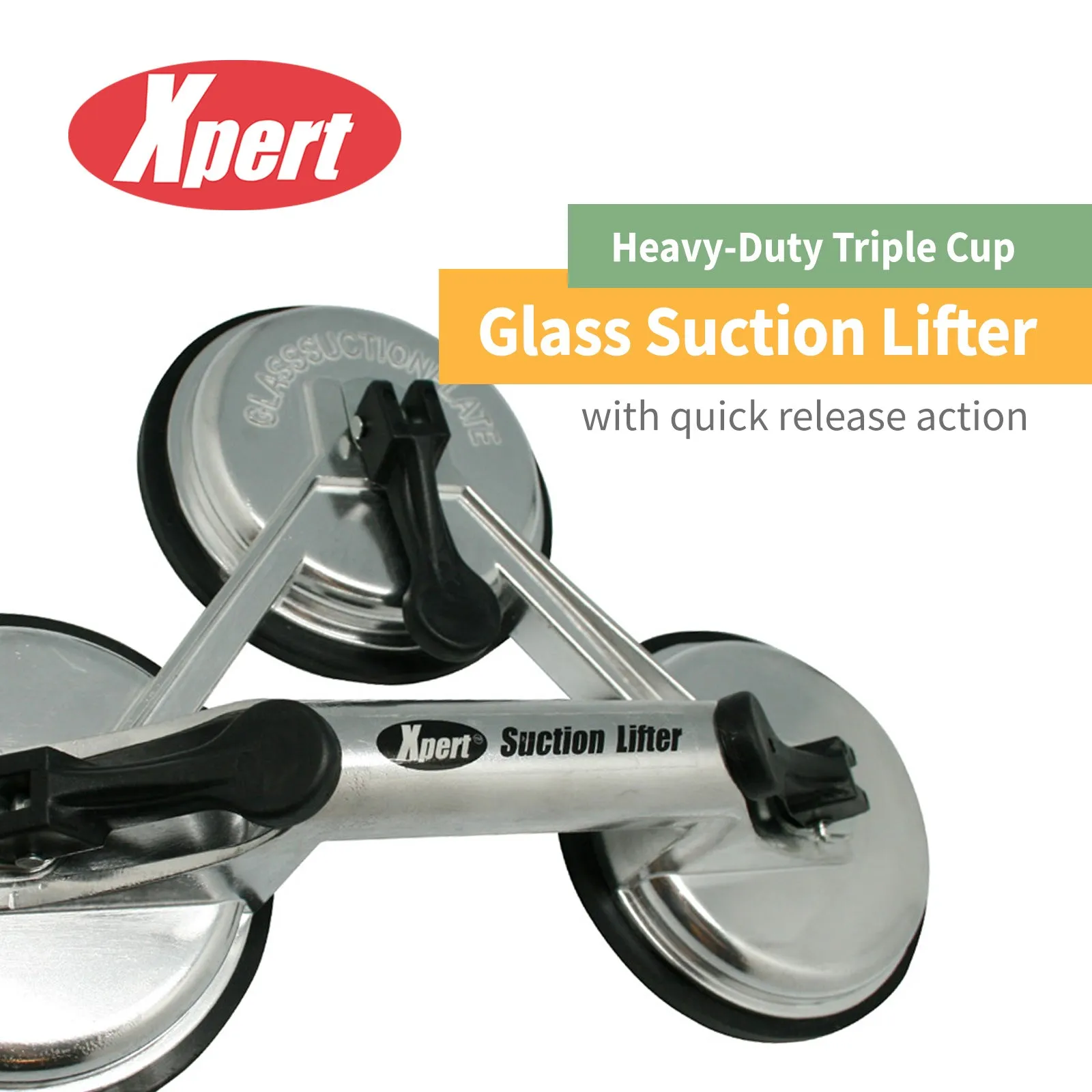 Xpert Triple Cup Glass Suction Lifter