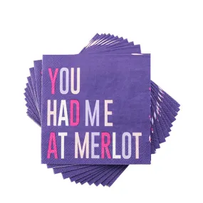 You Had Me At Merlot  Napkin by Cakewalk