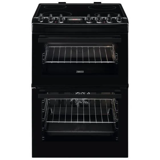 Zanussi 60cm Ceramic Electric Cooker - Black | ZCV69360BA