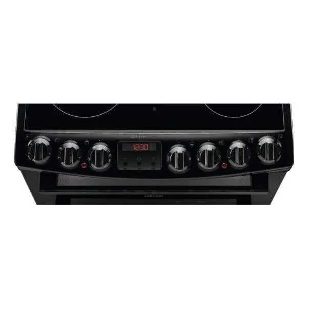 Zanussi 60cm Ceramic Electric Cooker - Black | ZCV69360BA