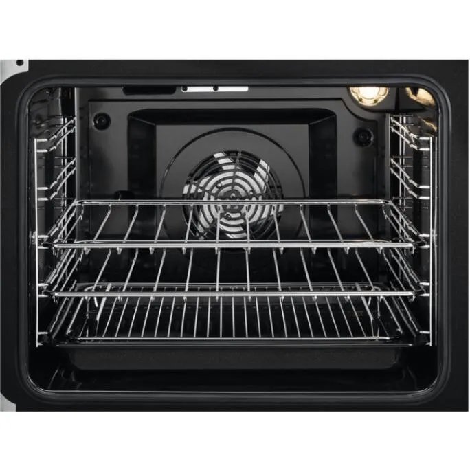 Zanussi ZCI66080BA Induction Electric Cooker with Double Oven, Black, A Rated