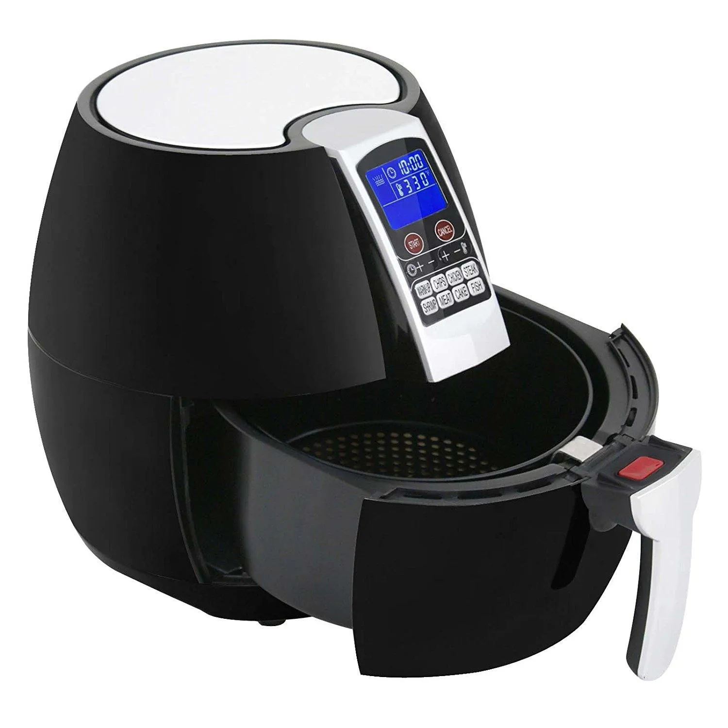 ZENY™ 3.5 L/ 3.7 QT 1500 W LCD Display Screen Electric Air Fryer Cooker w/ 8 Cooking Settings