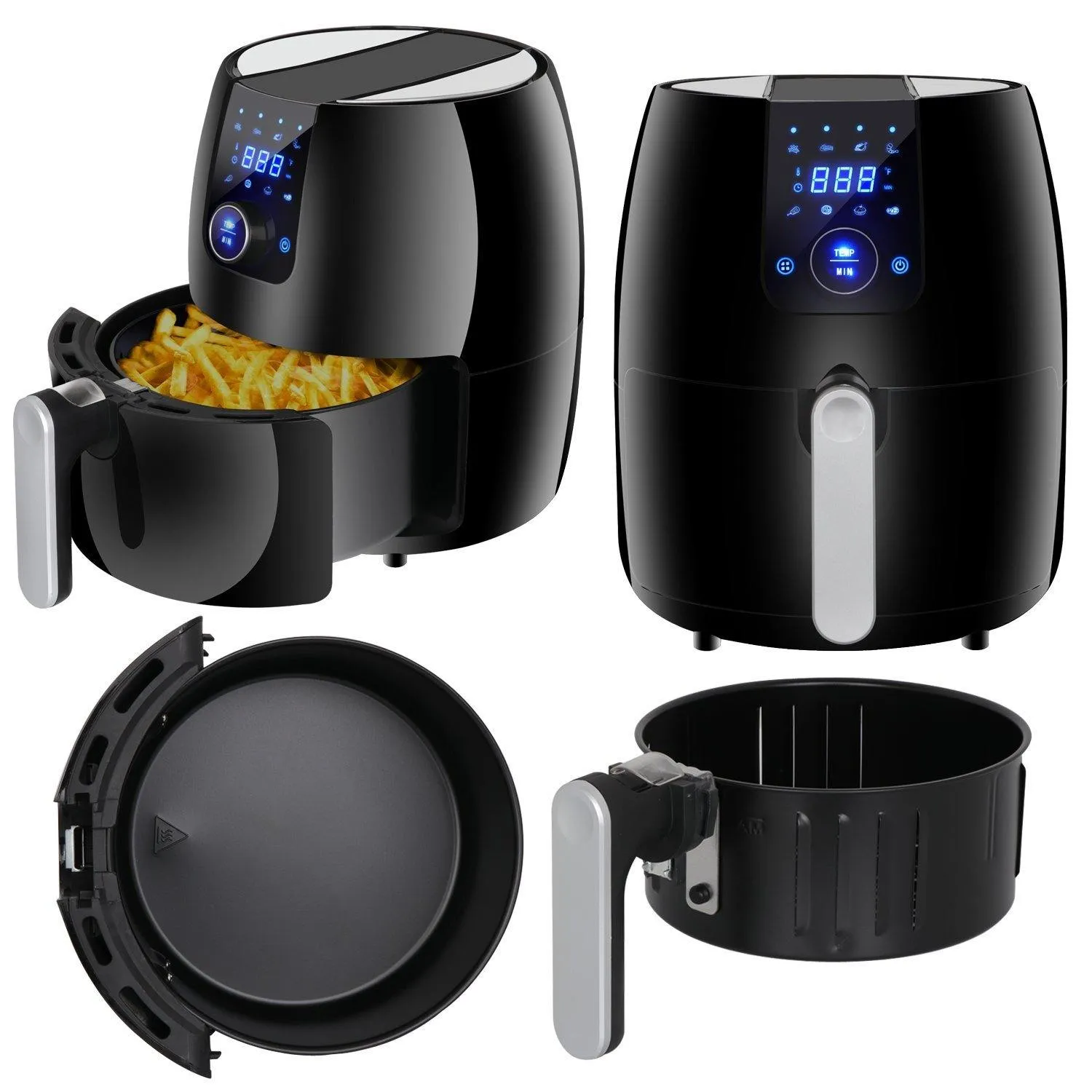 ZENY™  8-in-1 Electric Air Fryer Touch Screen Control Programmable