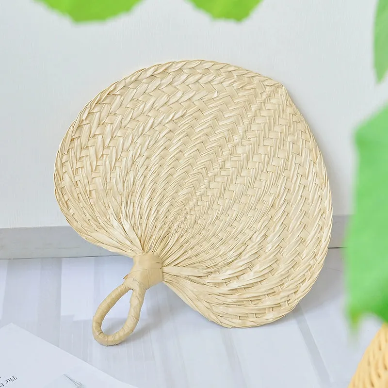 Zhu Shan 竹扇 Old-Fashioned Portable Woven Unisex Bamboo Fan