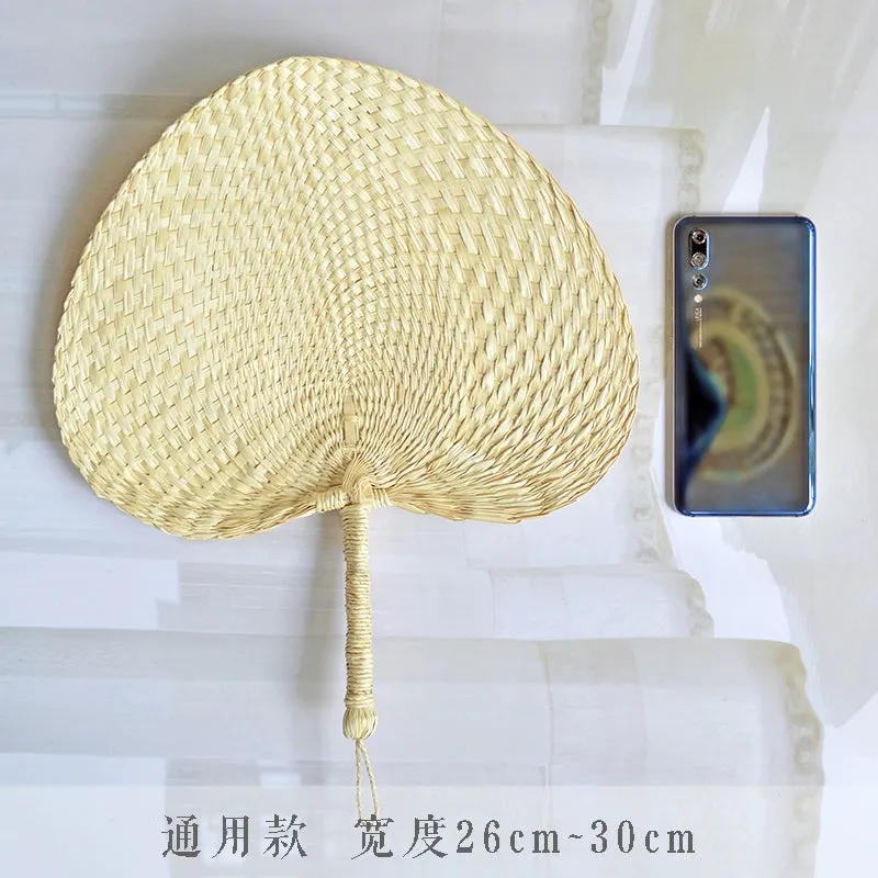 Zhu Shan 竹扇 Old-Fashioned Portable Woven Unisex Bamboo Fan