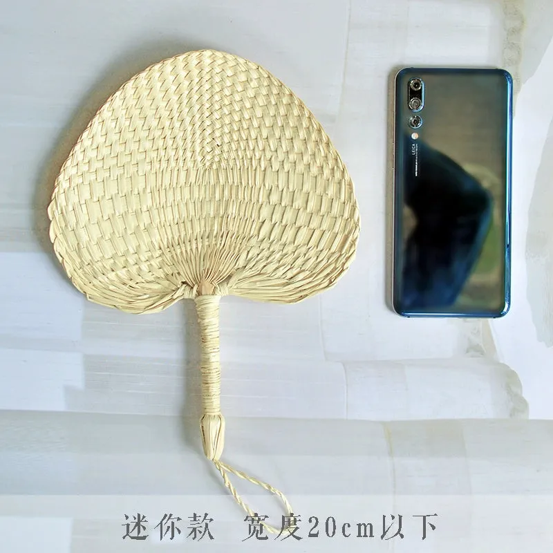 Zhu Shan 竹扇 Old-Fashioned Portable Woven Unisex Bamboo Fan